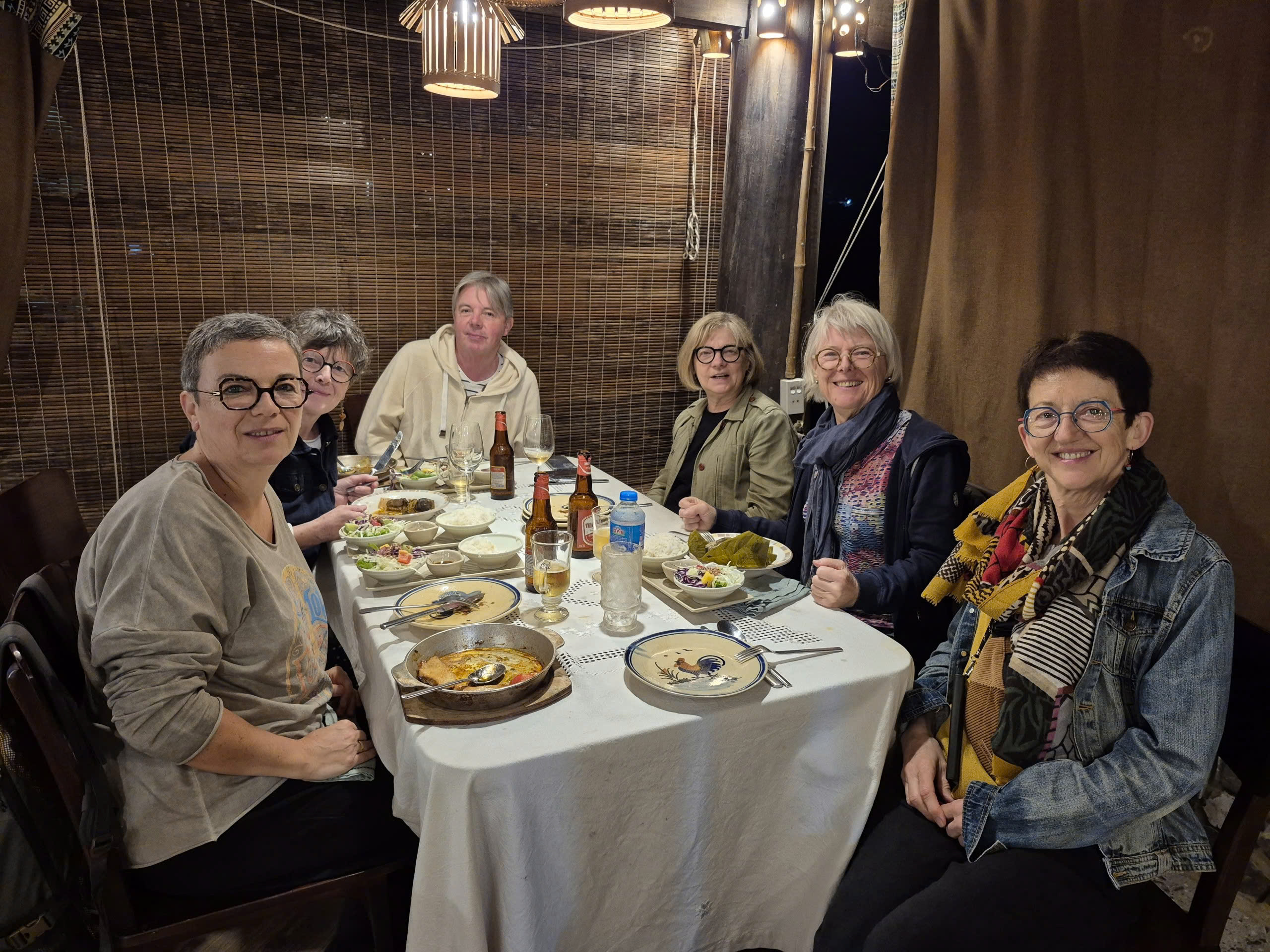 Véronique, Régine, Brigitte, Marie-Annick, Marie-Claire et Pierre